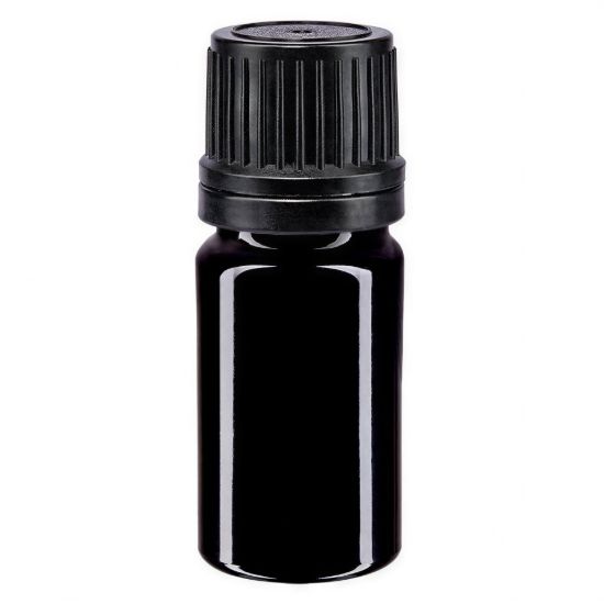 صورة Violet glass dropper bottle 5 ml with dropper insert - B2B